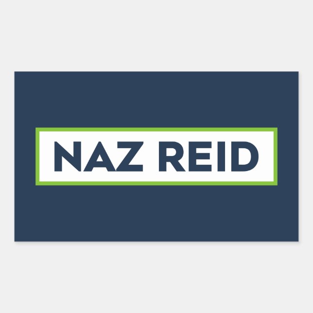 Naz Reid - Minnesota Basketball Rechteckiger Aufkleber (Vorderseite)