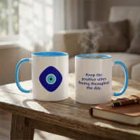 Nazar-Amulett Blaues Böse-Augen-Motivations-Mug