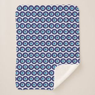 Nazar-Blicks-Schutz-Amulett-blaues Perlen-Symbol Sherpadecke