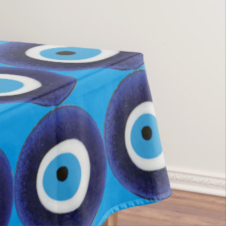 Nazar-Blicks-Schutz-Amulett-blaues Perlen-Symbol Tischdecke