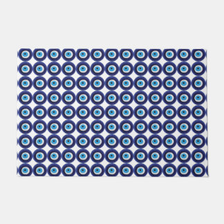 Nazar Evil Eye Protection Amulet Blue Beet Symbol Fußmatte
