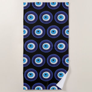 Nazar Evil Eye Protection Amulet Blue Beet Symbol Strandtuch