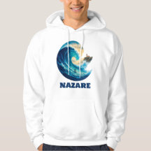 Nazaré Big Wave Portugal Hoodie – Surf Coastline A