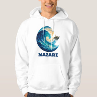 Nazaré Big Wave Portugal Hoodie – Surf Küstenlinie