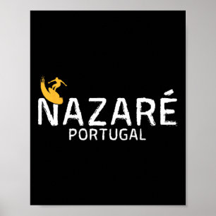 Nazaré Portugal - Surf-Urlaub Poster