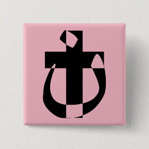 Nazarener Symbol Solidarität Christliches Kreuz Kn Button