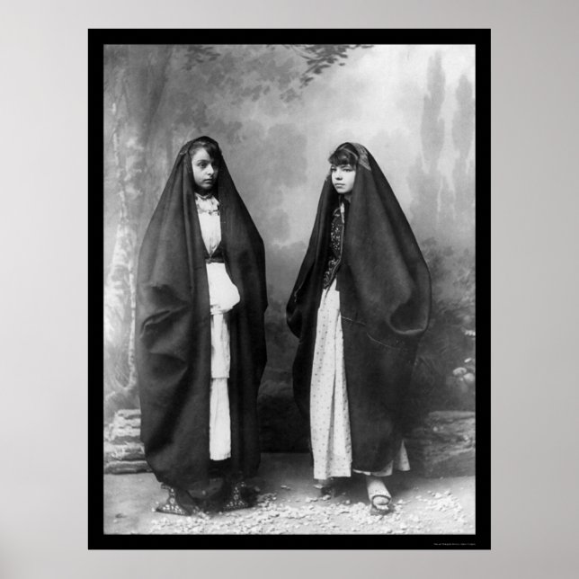 Nazareth Palästina Frauen 1920 Poster (Vorne)