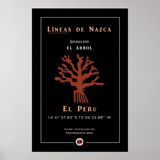 Nazca Geoglyphs-Tree Poster (Vorne)