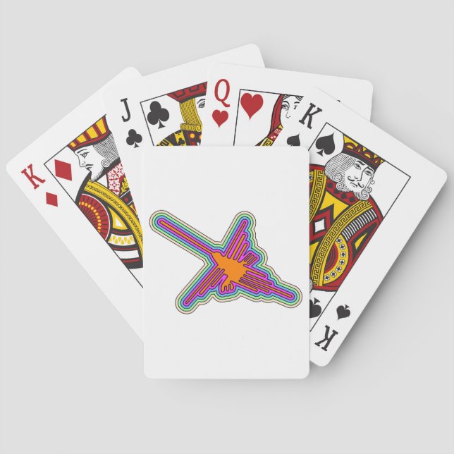 Nazca Hummingbird Peru Zeichnend Spielkarten (Rückseite)