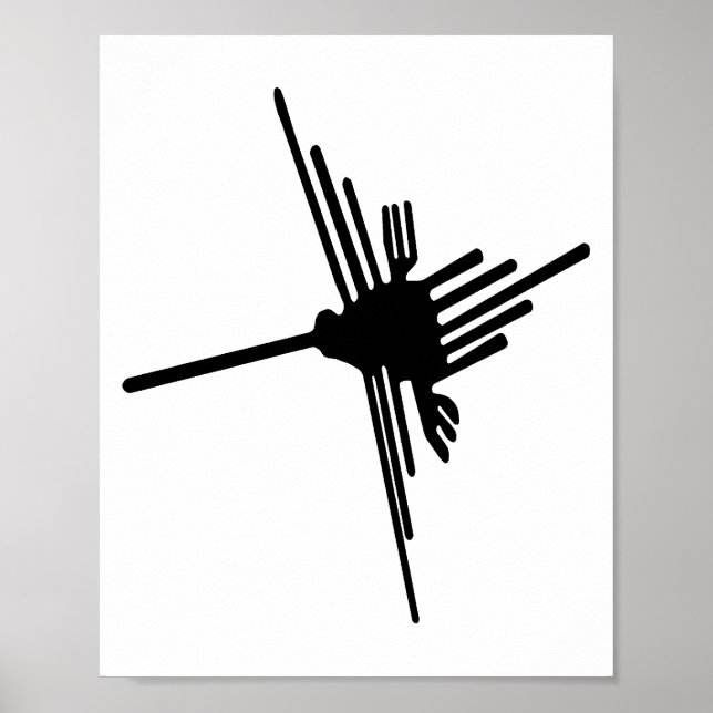 Nazca-Kolibri-Plakat Poster (Vorne)