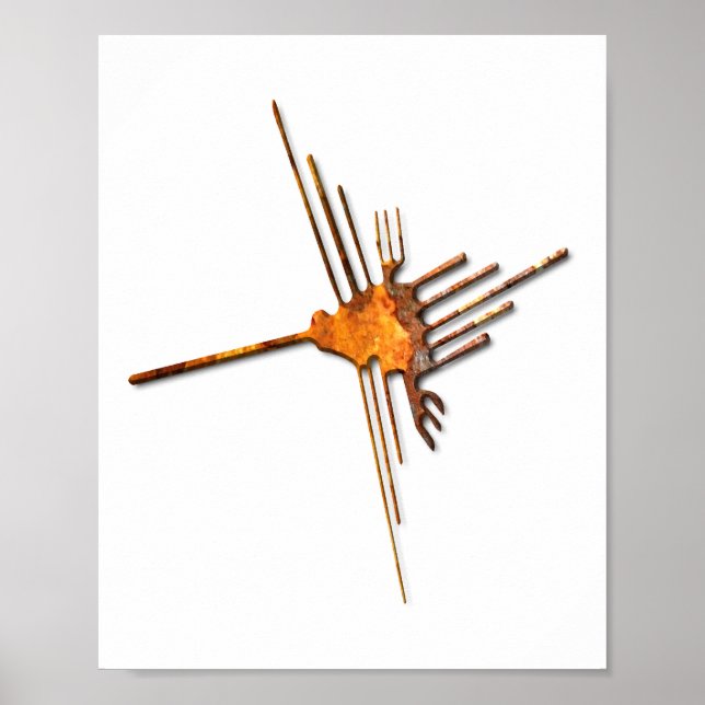 Nazca Kolibri Rostposter Poster (Vorne)