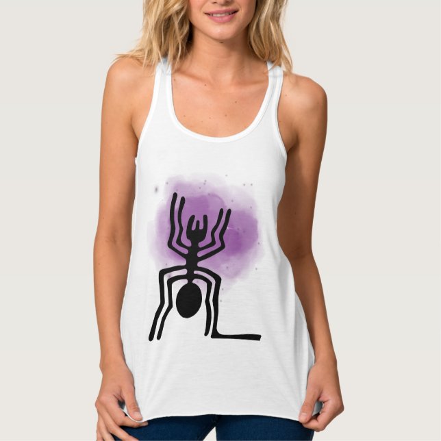 Nazca Lines Geoglyphen - Ancient Black Spider Tank Top (Vorderseite)