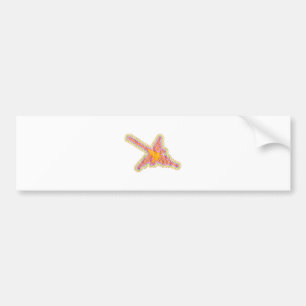 Nazca Lines Hummingbird mit zerknittertem Papieref Autoaufkleber