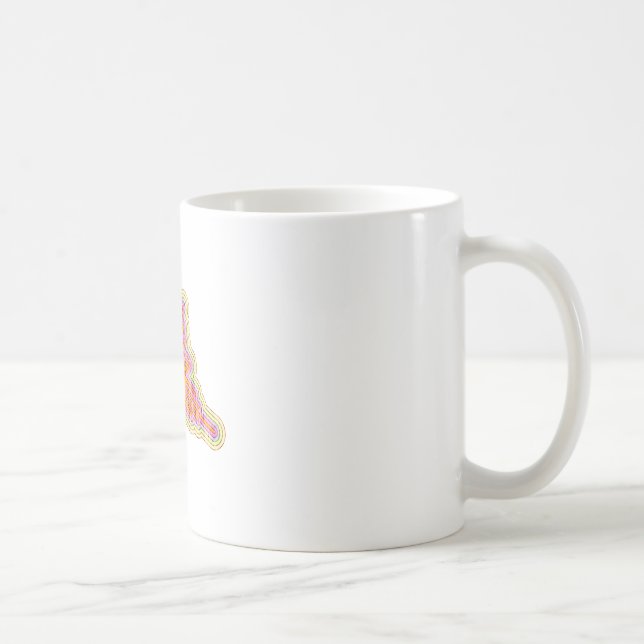 Nazca Lines Hummingbird mit zerknittertem Papieref Kaffeetasse (Rechts)