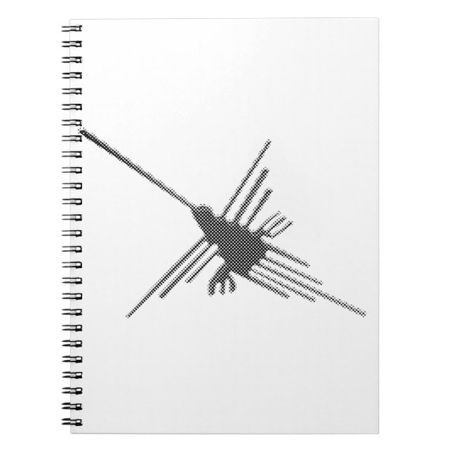 Nazca Lines Hummingbird Newsprint Notizblock (Vorderseite)
