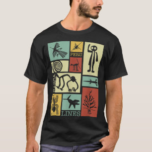 Nazca Lines - Peru Geoglyph Affenastronaut Spide T-Shirt