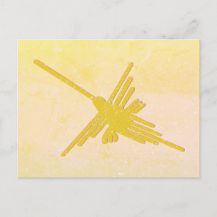 Nazca-Linien-Kolibri-Zeichnung, Peru Postkarte