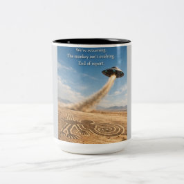 Nazca The monkey Zweifarbige Tasse