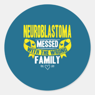Nb-Bewusstseinsgeschenk für Neuroblastom Runder Aufkleber