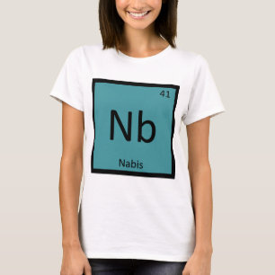 Nb - Periodisches Tabellensymbol der Nabis Art Che T-Shirt