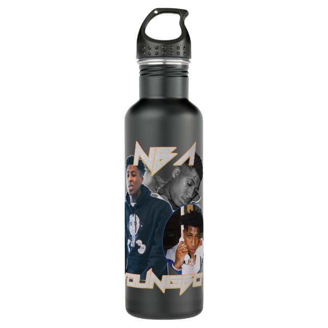 NBA YOUNGBOY Classic Essential T Shirt Edelstahlflasche (Vorderseite)