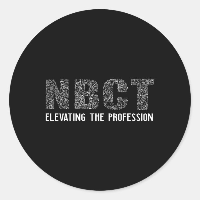 NBCT National Board Certified Teacher Celebration Runder Aufkleber (Vorderseite)