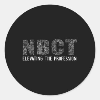 NBCT National Board Certified Teacher Celebration Runder Aufkleber