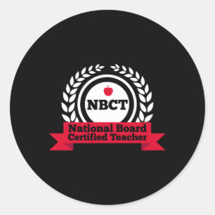 NBCT National Board zertifizierte Lehrer Runder Aufkleber