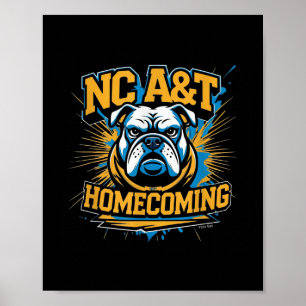 NC A&t Univ Homecoming Graphic Poster