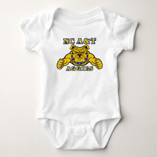 NC A&T Aggies Aggie Bulldog Baby Strampler
