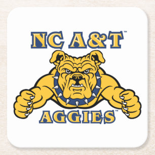 NC A&T Aggies Aggie Bulldog Rechteckiger Pappuntersetzer