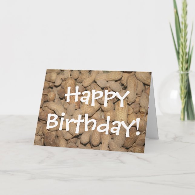 NC Erdnüsse, Happy Birthday! Karte (Vorderseite)