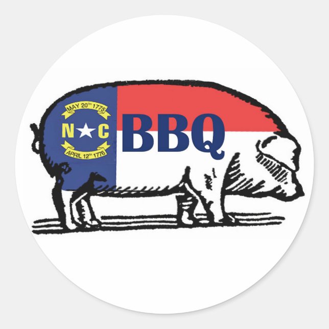 NC-GRILLEN-Aufkleber Runder Aufkleber (Vorderseite)
