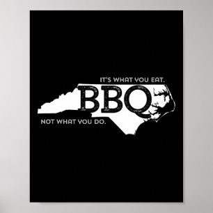 NC Grillen, was Sie essen Poster