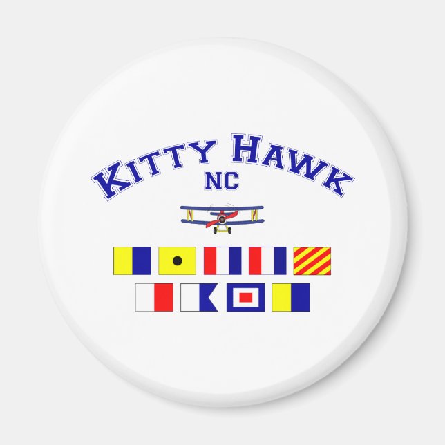 NC Kitty Hawk Signalflags Magnet (Vorne)