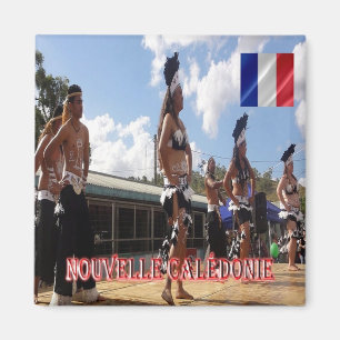 NC - Neukaledonien - Tänzer Melanesianer Magnet