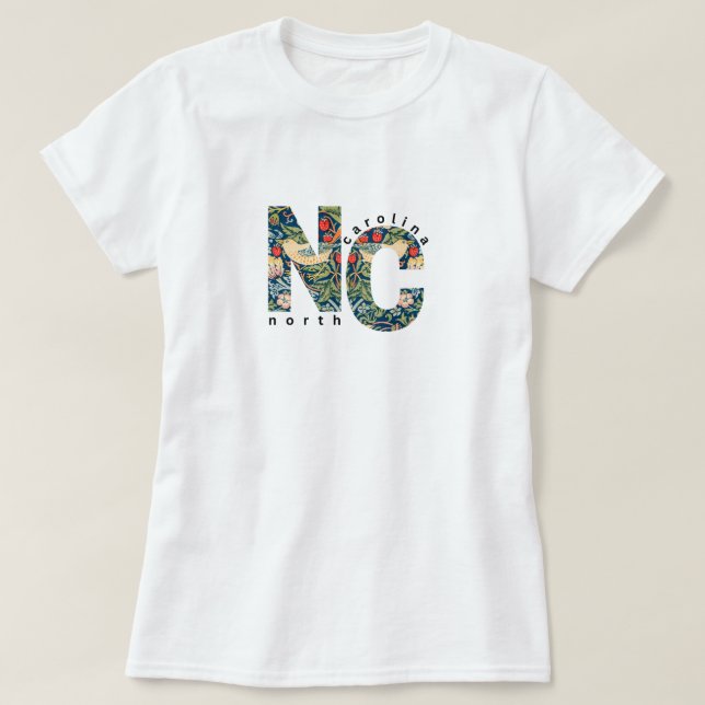 NC North Carolina Basic T - Shirt (Design vorne)
