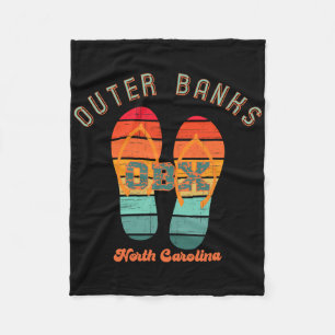 Nc obx Retro Beach Familienurlaub Außenbanks Fli Fleecedecke