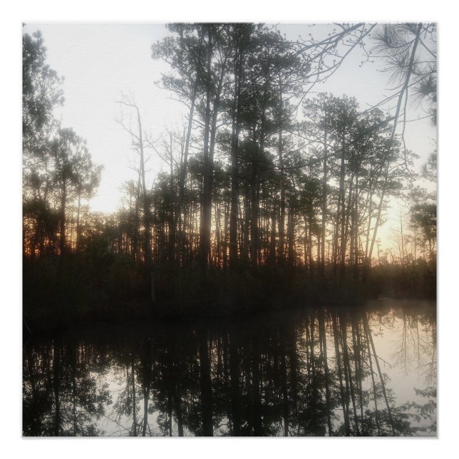 NC Sunrise Rustikale Landschaft Poster (Vorderseite)