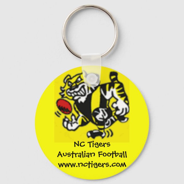 NC TigersAustralische Fußball-Schlüsselkette Schlüsselanhänger (Vorderseite)