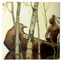 NC Wyeth Historisches Gemälde Indianerkanone #2