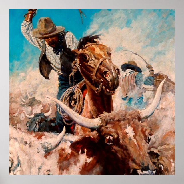 NC Wyeth Painting "Cutting Out" Poster (Vorne)