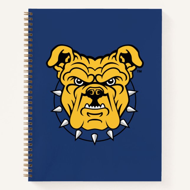 NCA&T Staat University | Bulldog Face Notizbuch (Vorderseite)