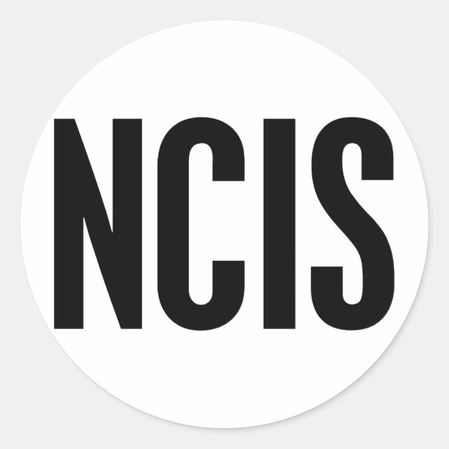 NCIS RUNDER AUFKLEBER (Vorderseite)