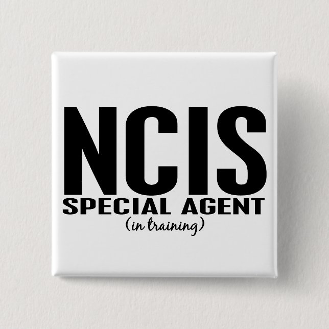 NCIS spezieller Agent in Training 1 Button (Vorderseite)