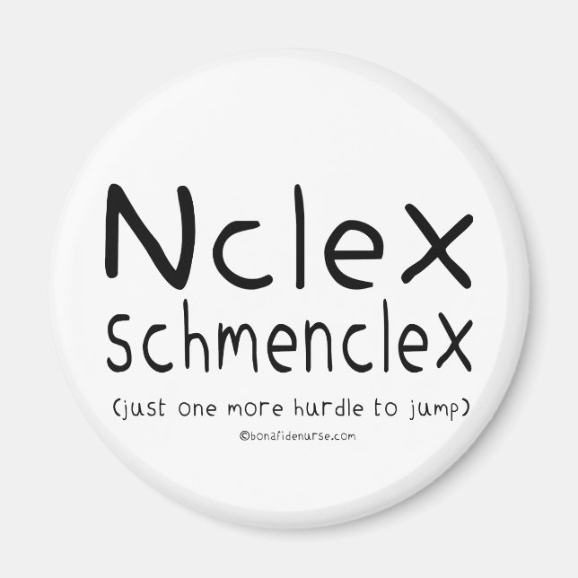 NCLEX Schmenclex-Pflegeprüfung Magnet (Vorne)