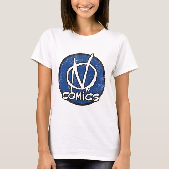 NComics Logo beunruhigt T-Shirt (Vorderseite)