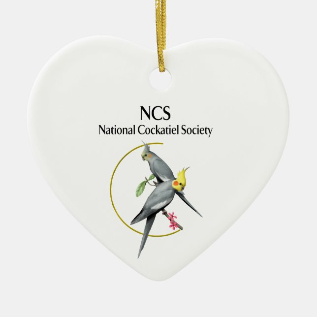 NCS Herz-Verzierung Keramik Ornament (Vorne)