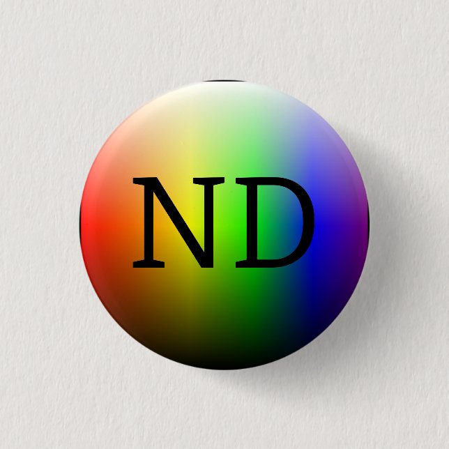 ND (Neurodivers) Button (Vorderseite)