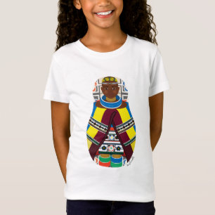 Ndebele südafrikanischer Matryoshka Mädchen-T - T-Shirt